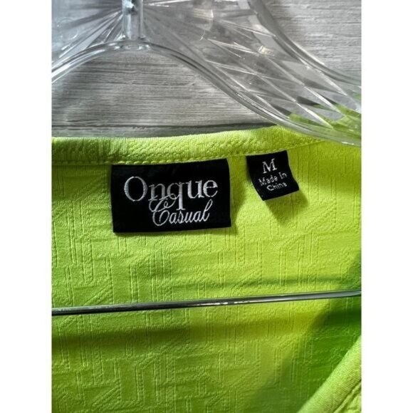 Onque Casual Womens V Neck 3/4 Sleeved Tee Medium - Picture 4 of 6